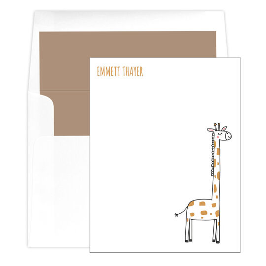 Giraffe Flat Note Cards